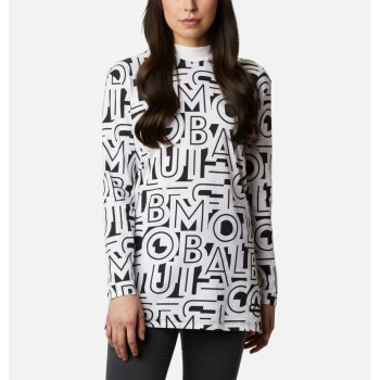 Columbia Ženske Majice S Kapuljačom - Lodge Hooded Tunic Bijele | PJOK-50218